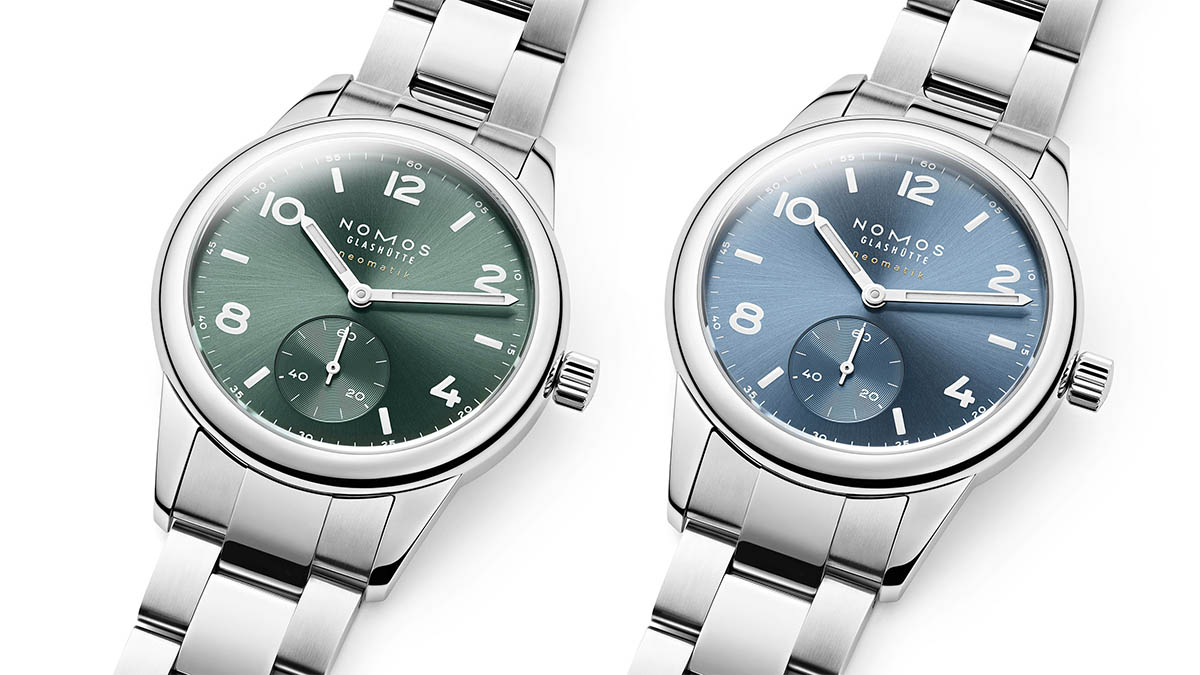 Nomos Club Sport Neomatik 37 Polar Blue & Petrol Green