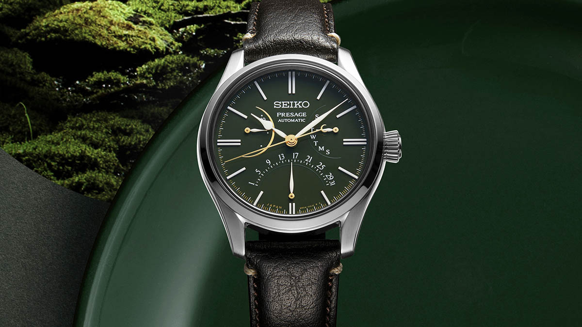 Seiko Presage Urushi Green Dial Double-Retrograde SPB295J1