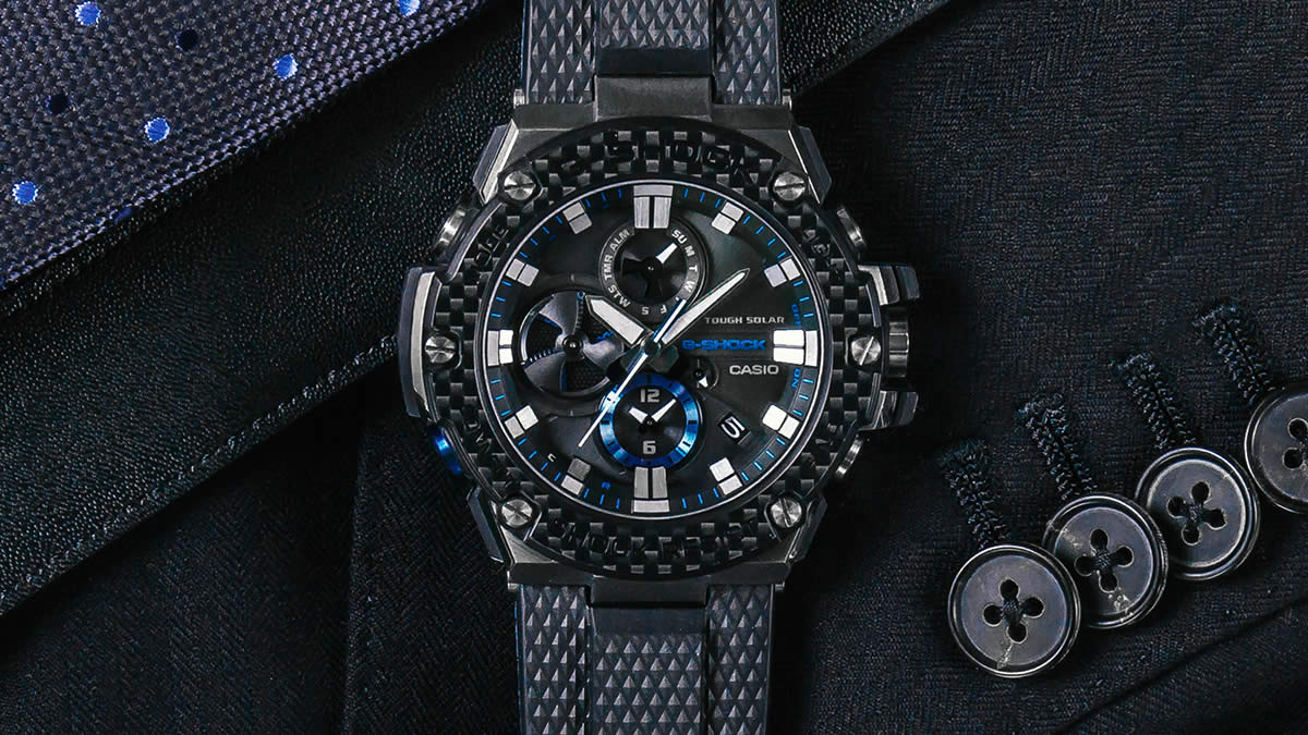 CASIO G-Shock G-Steel Chrono Solar Carbon Edition (Ref. GSTB100XA-1A)