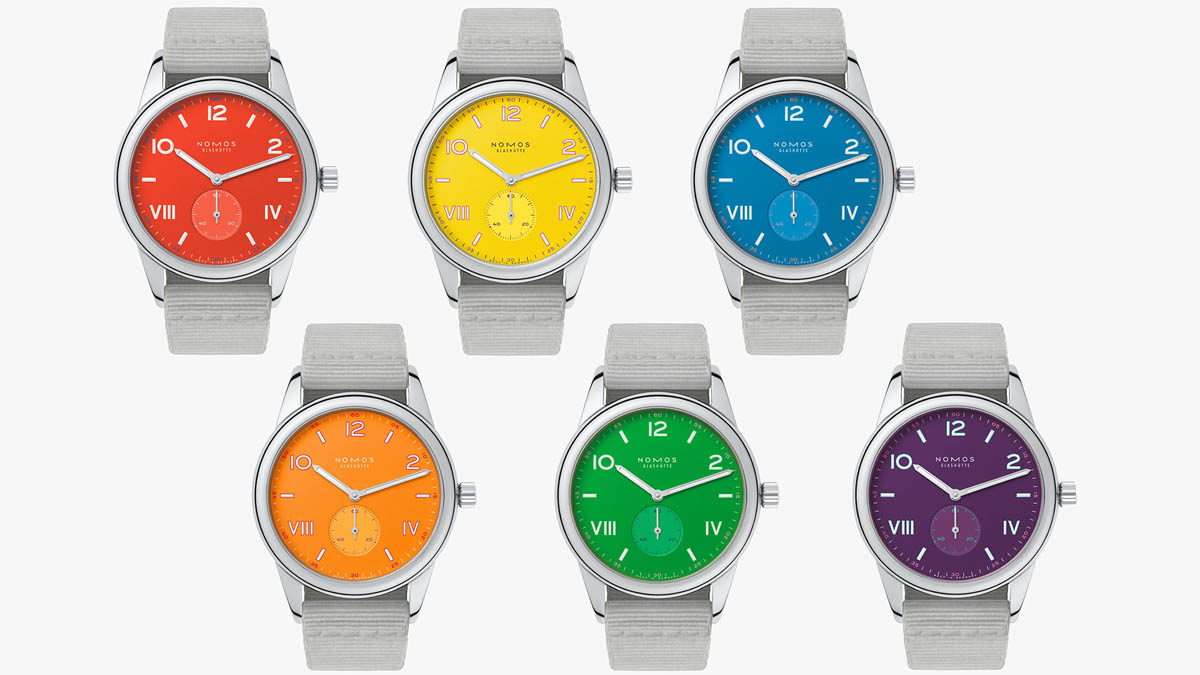 Pick Your Color From the Rainbow: Nomos Glashütte Club Campus 38 Pride