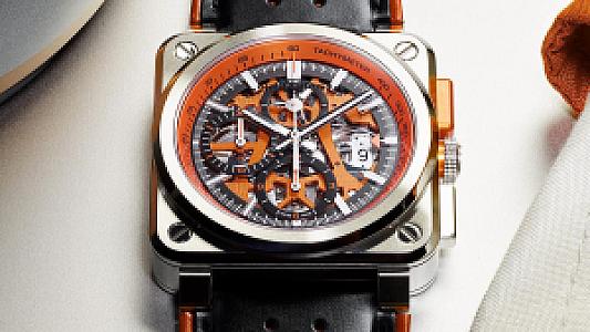 Bell & Ross BR 03-94 AeroGT Orange BR0394-SC-ORA/SCA