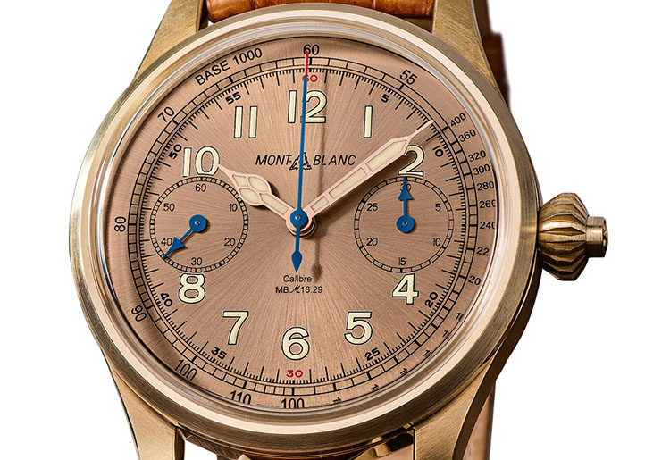 Montblanc 1858 Chronograph Tachymeter Bronze Salmon Dial (Ref. 117064)