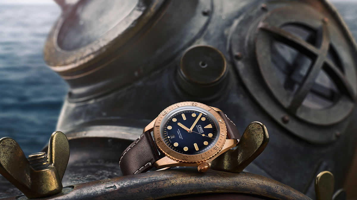  Oris Honors Carl Brashear with Bronze Dive Watch