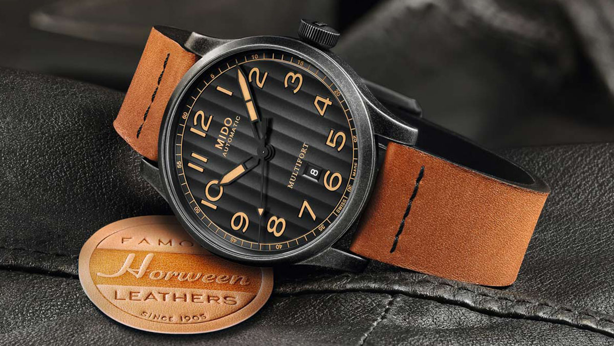 Mido Multifort Escape Horween Special Edition