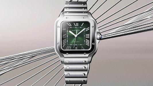 Santos de Cartier Green Dial MM & LM