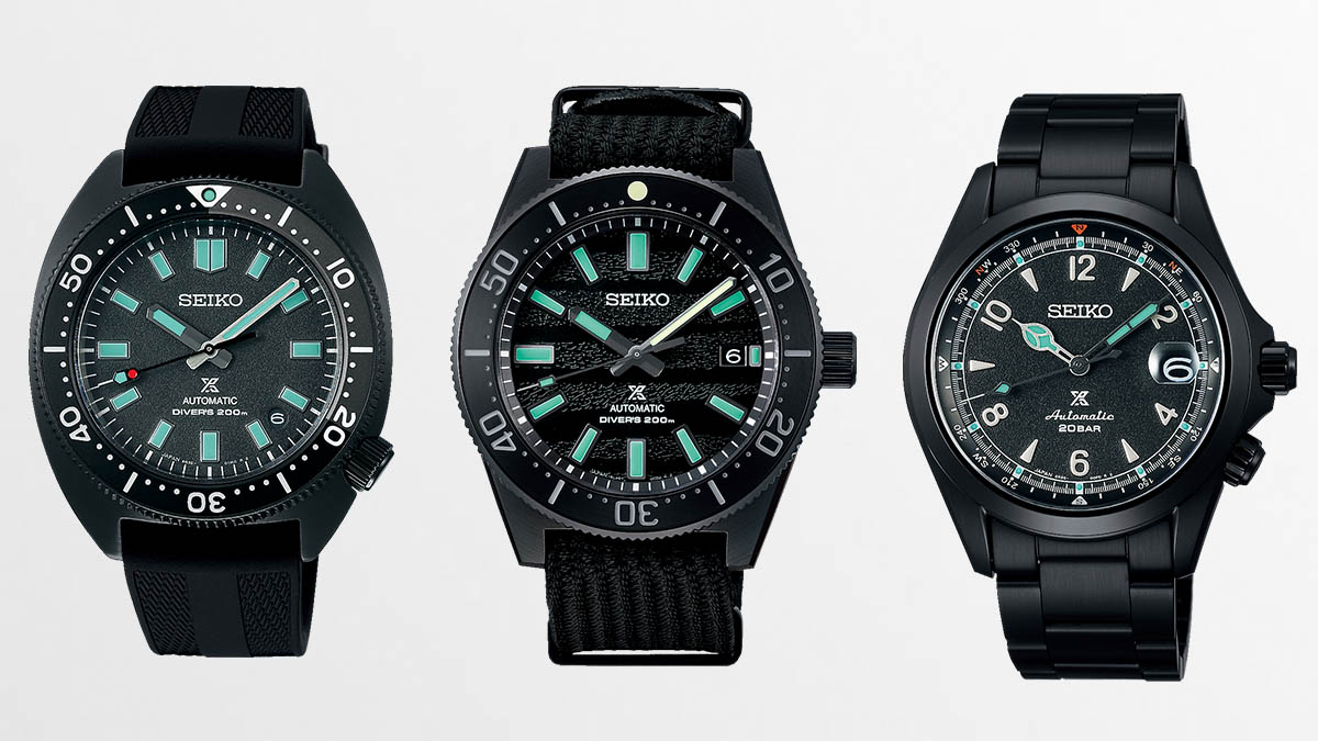 Seiko New Limited Edition Black Models