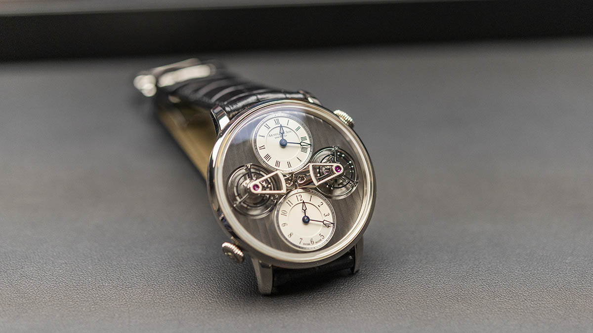 Arnold & Son Double Tourbillon Escapement 18K White Gold (Ref. 1DTAW.S01A.C121W)