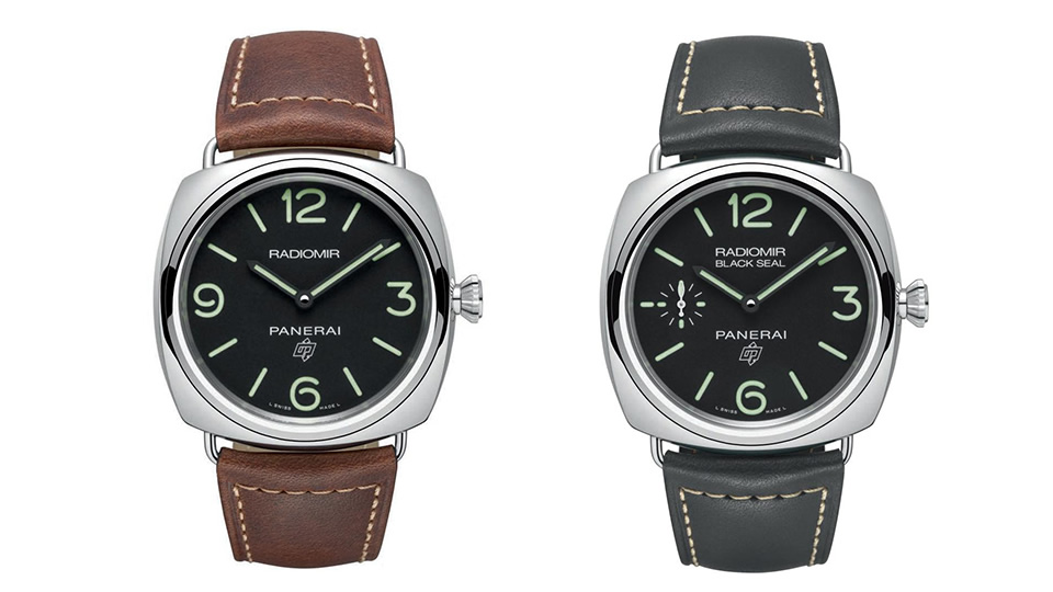 Officine Panerai Radiomir Logo 3 Days Acciaio & Black Seal Logo 3 Days Acciaio