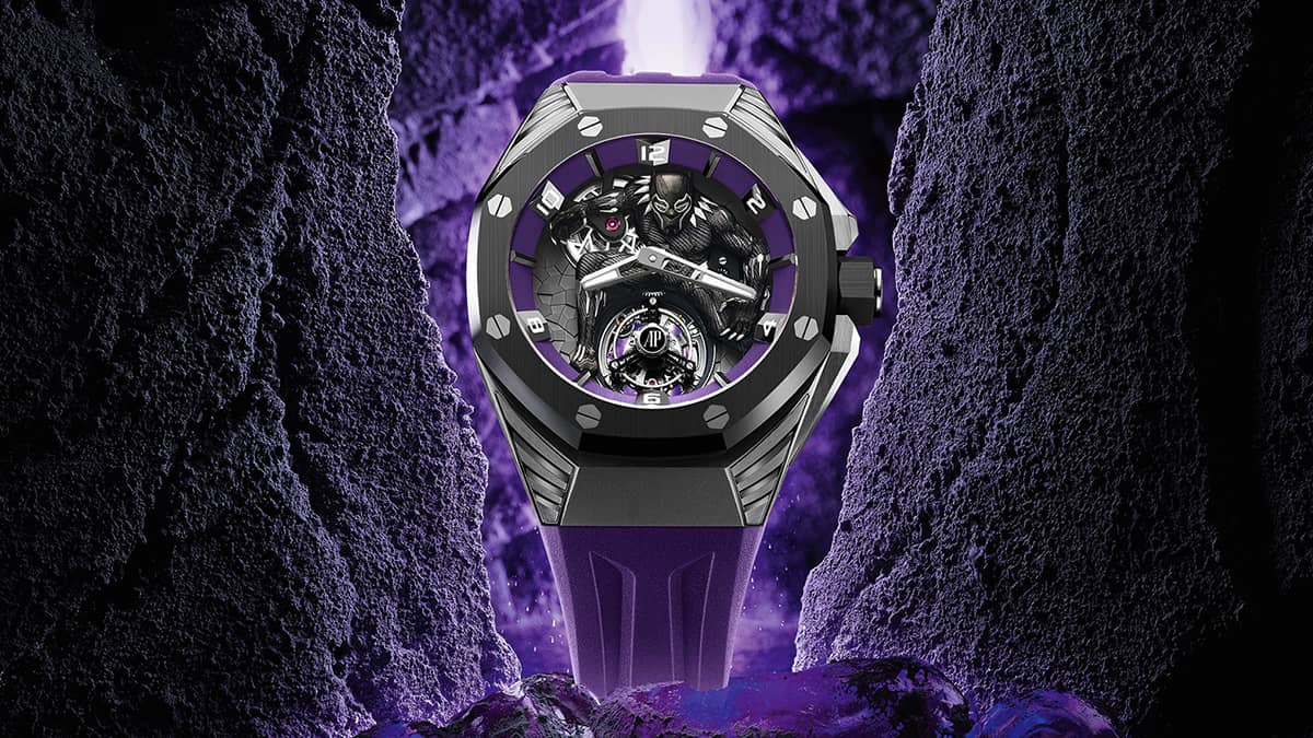 Audemars Piguet x Marvel Royal Oak Concept Black Panther Flying Tourbillon (Ref. 26620IO.OO.D077CA.01)