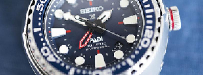 Seiko Prospex Special Edition PADI SUN065 Kinetic GMT Diver 