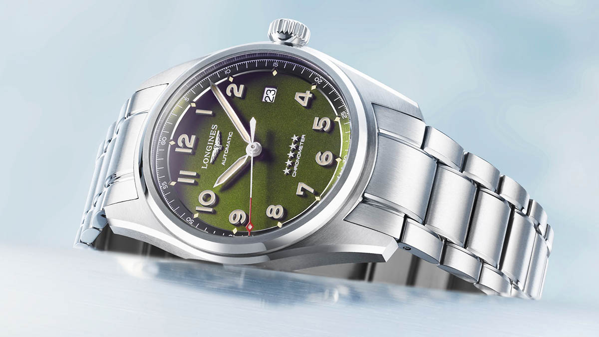 Longines Spirit Time and Date Green