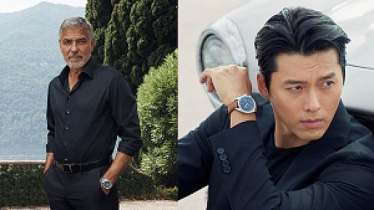 George Clooney and Hyun Bin Wear The OMEGA Speedmaster ’57