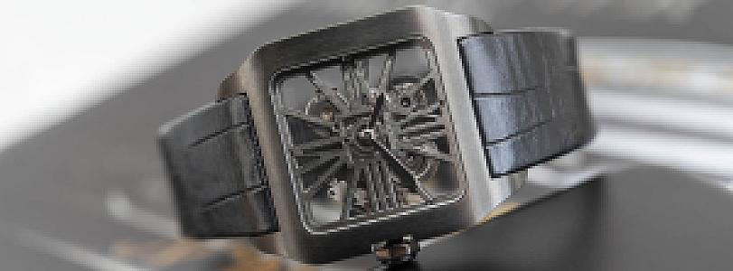 Cartier Santos Dumont Carbon Skeleton Titanium Ref. W2020052