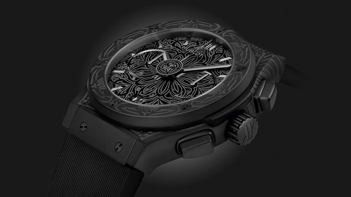 Hublot x Shepard Fairey Classic Fusion Aerofusion Chronograph All Black