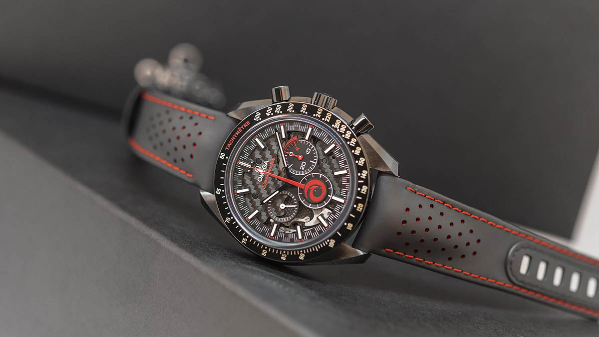 By OMEGA and ALINGHI Partnership: Speedmaster Dark Side of the Moon ALINGHI