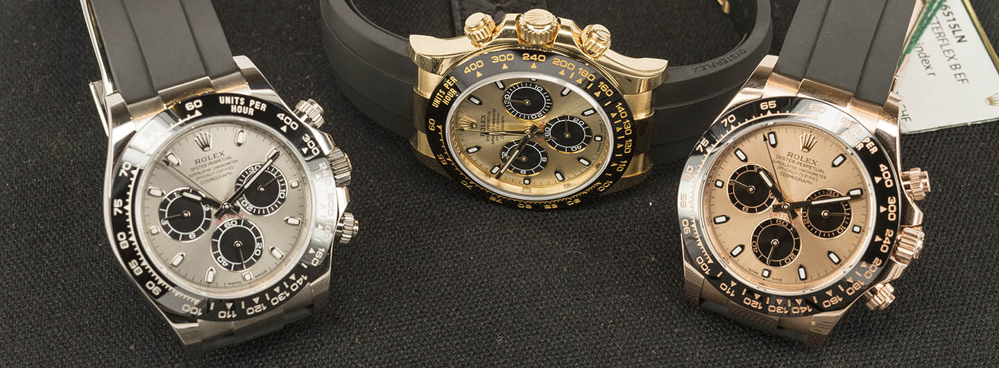 18K Gold Rolex Cosmograph Daytona New Models with Oysterflex Bracelet & Cerachrom Bezel