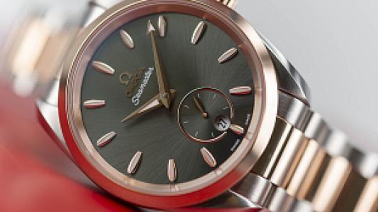 Omega Seamaster Aqua Terra 150M Small Seconds Steel ‑ Sedna™ Gold