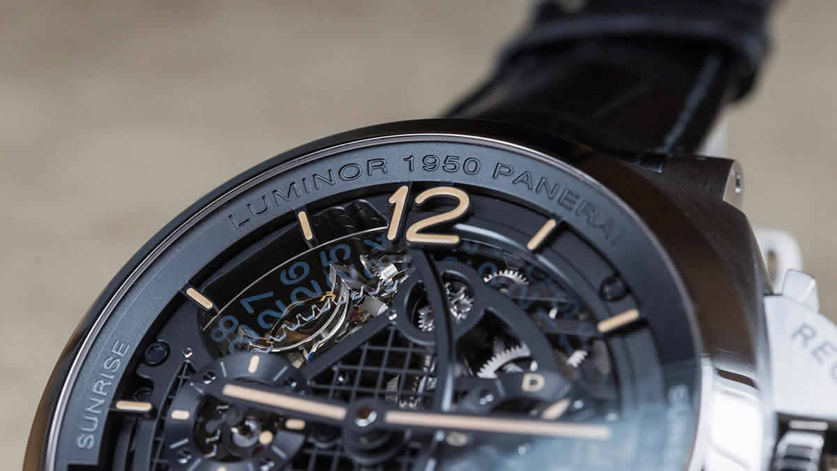 Panerai L’Astronomo Luminor 1950 Tourbillon Moon Phases Equation Of Time GMT PAM00920